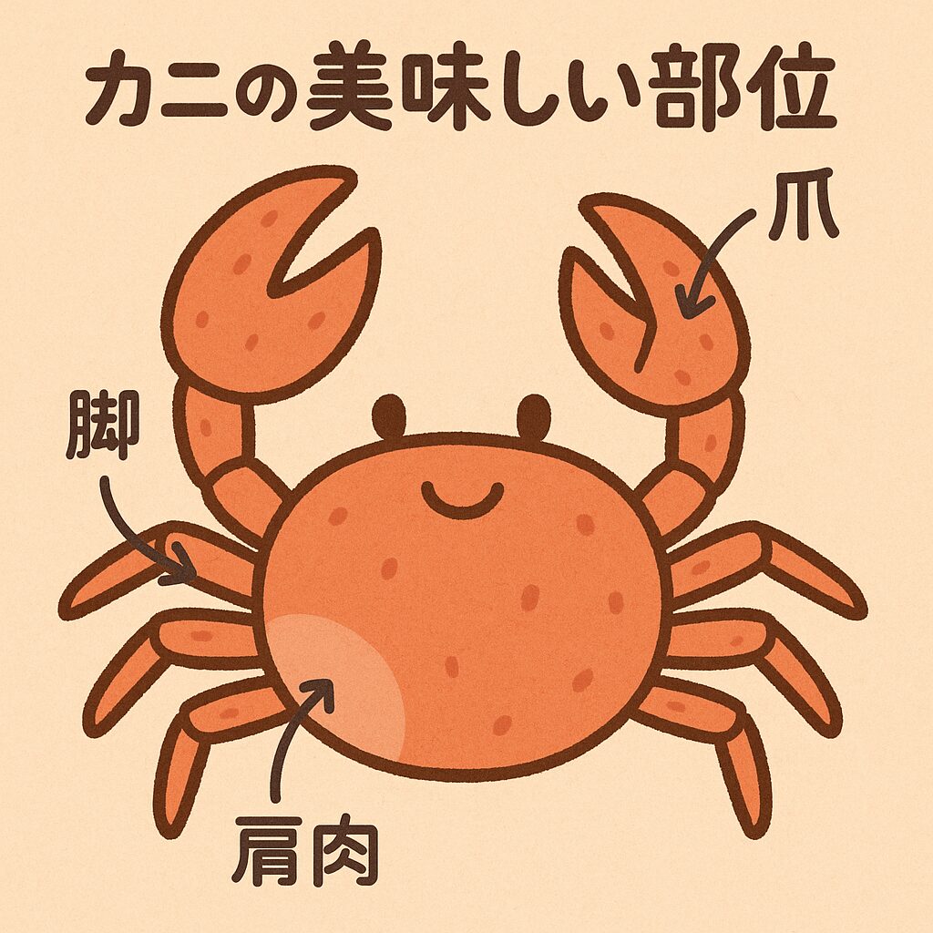 カニの美味しい部位