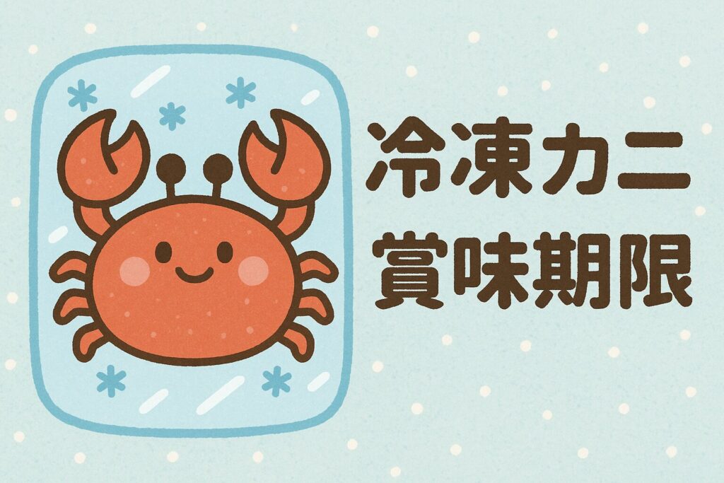冷凍カニの賞味期限