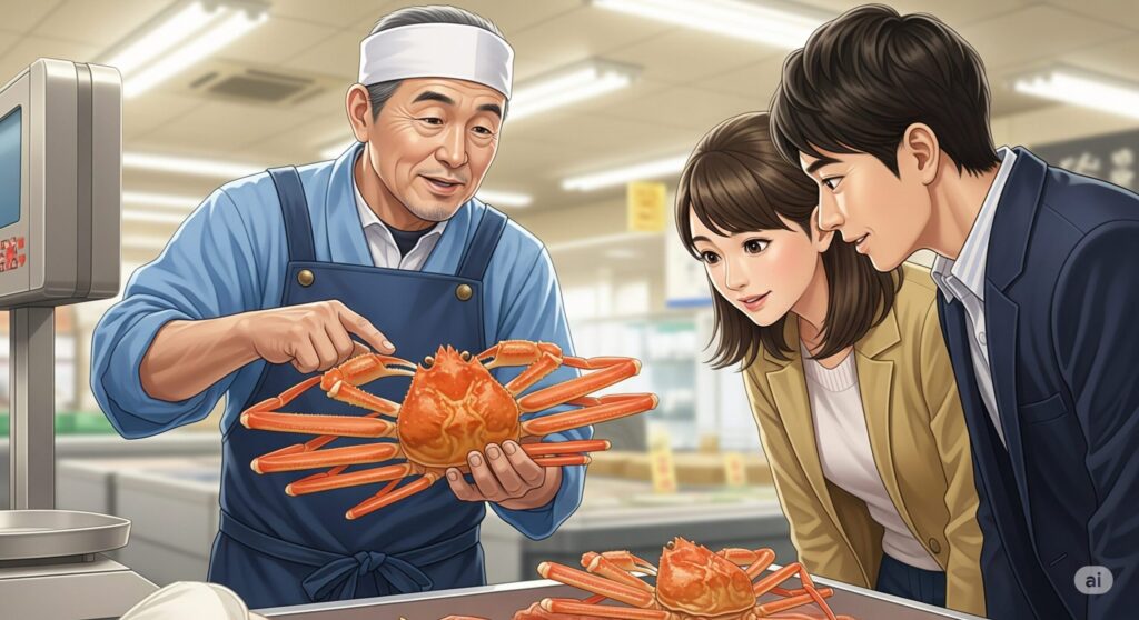 築地のカニの値段