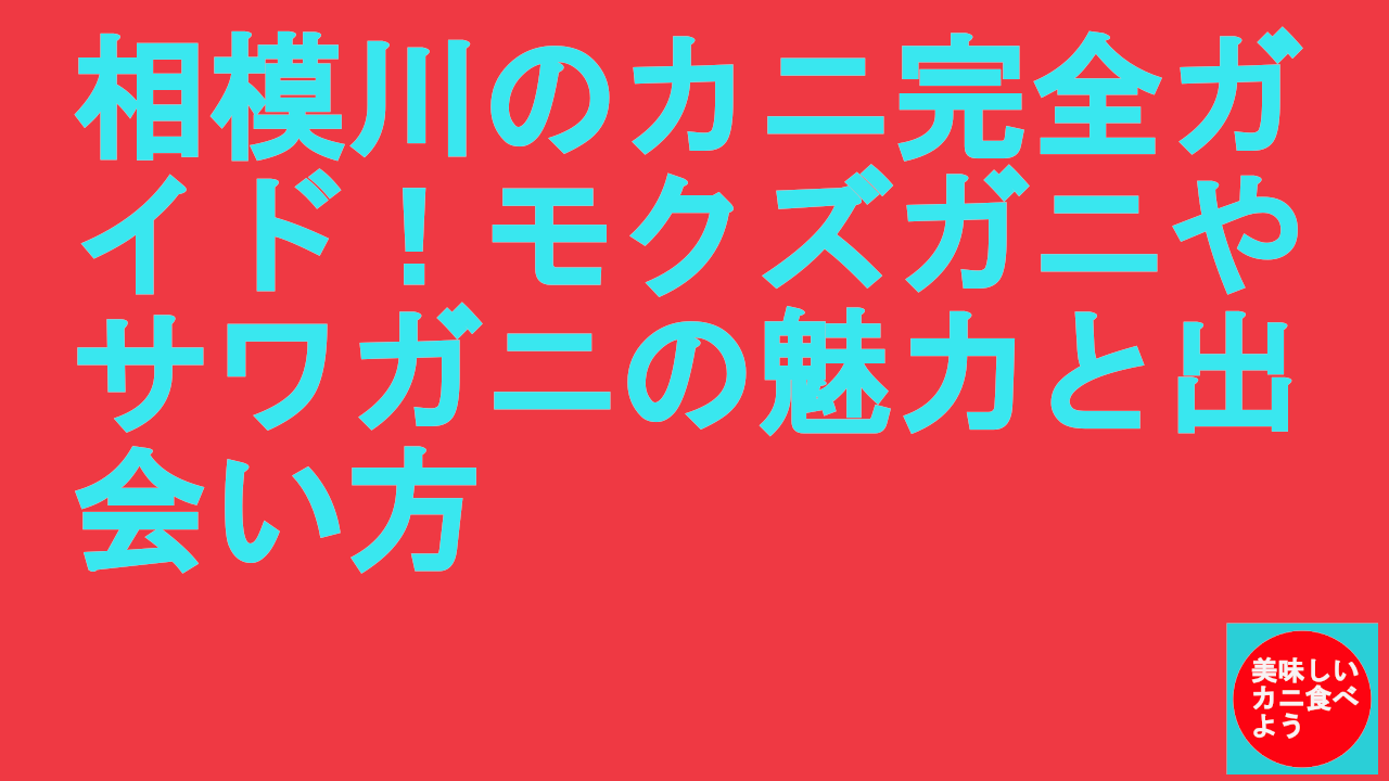 相模川のカニ